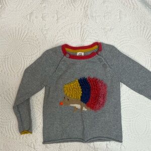 Mini Boden Hedgehog Sweater - Size 4-5